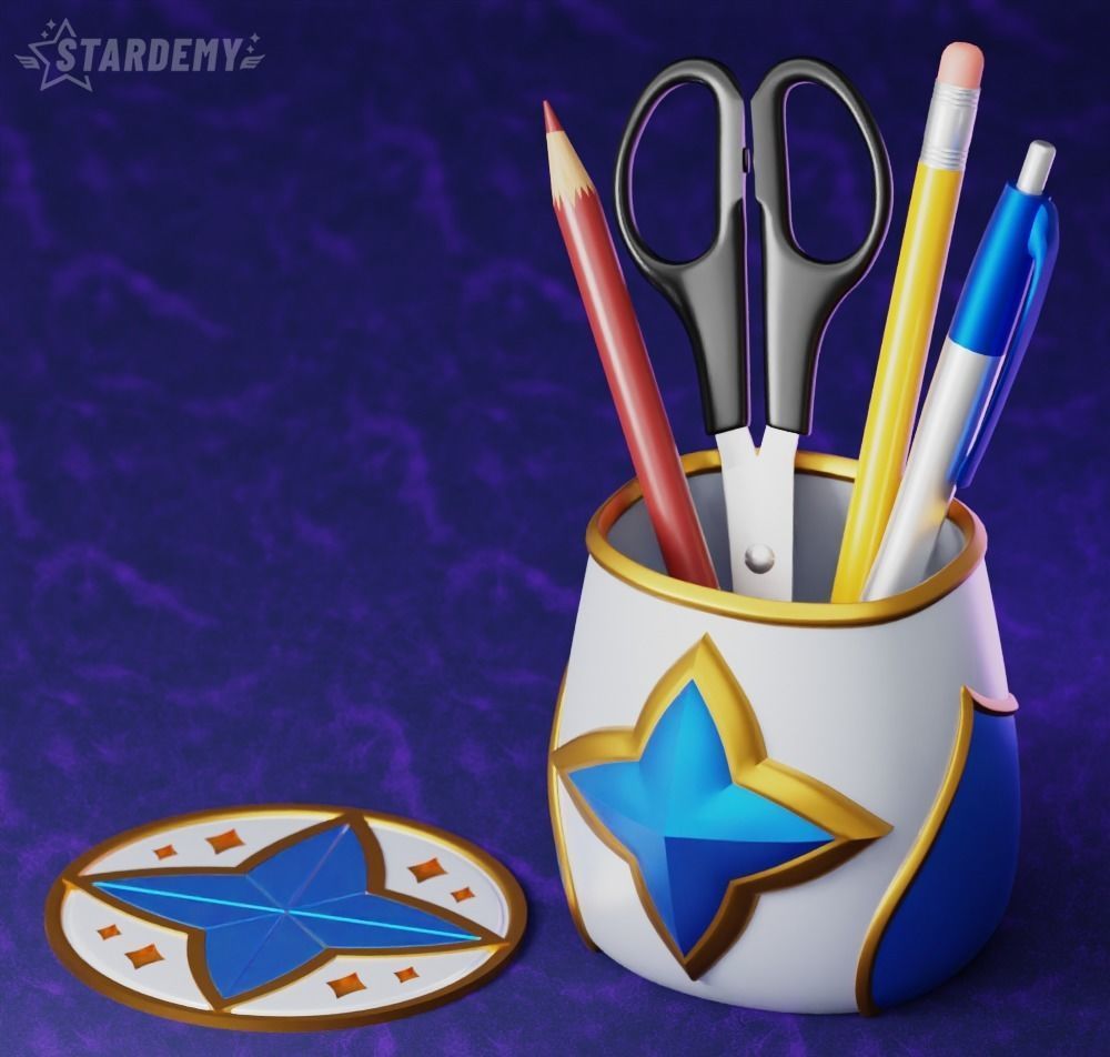 Star Guardian Pen Holder Planter League of Legends 3D print model_5