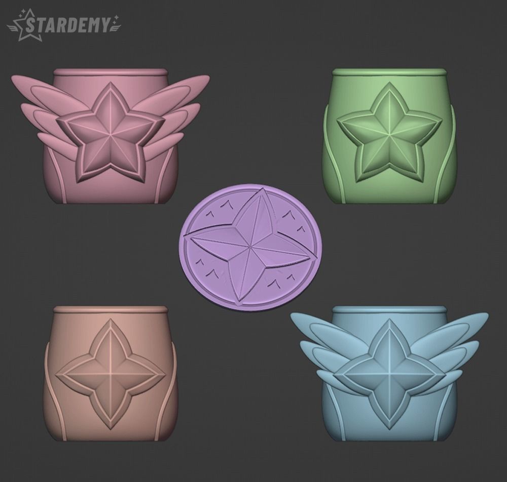 Star Guardian Pen Holder Planter League of Legends 3D print model_2