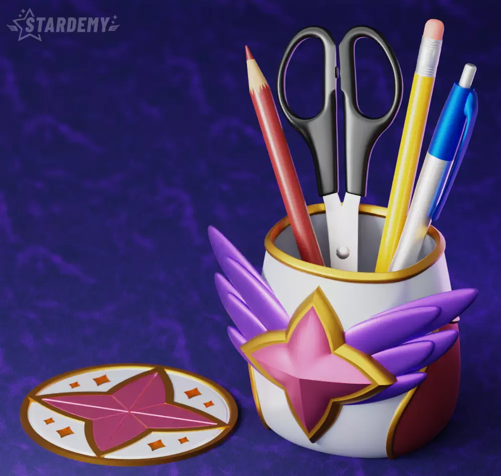 Star Guardian Pen Holder Planter League of Legends 3D print model_0
