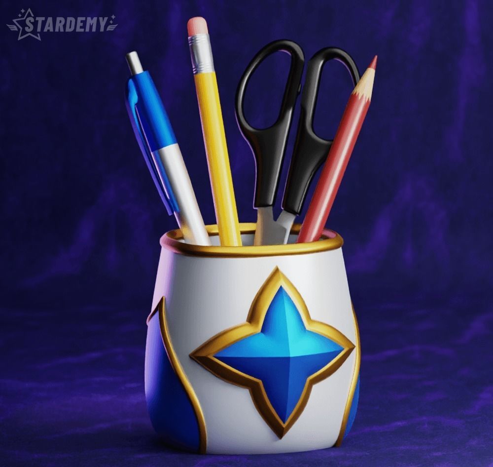 Star Guardian Pen Holder Planter League of Legends 3D print model_1