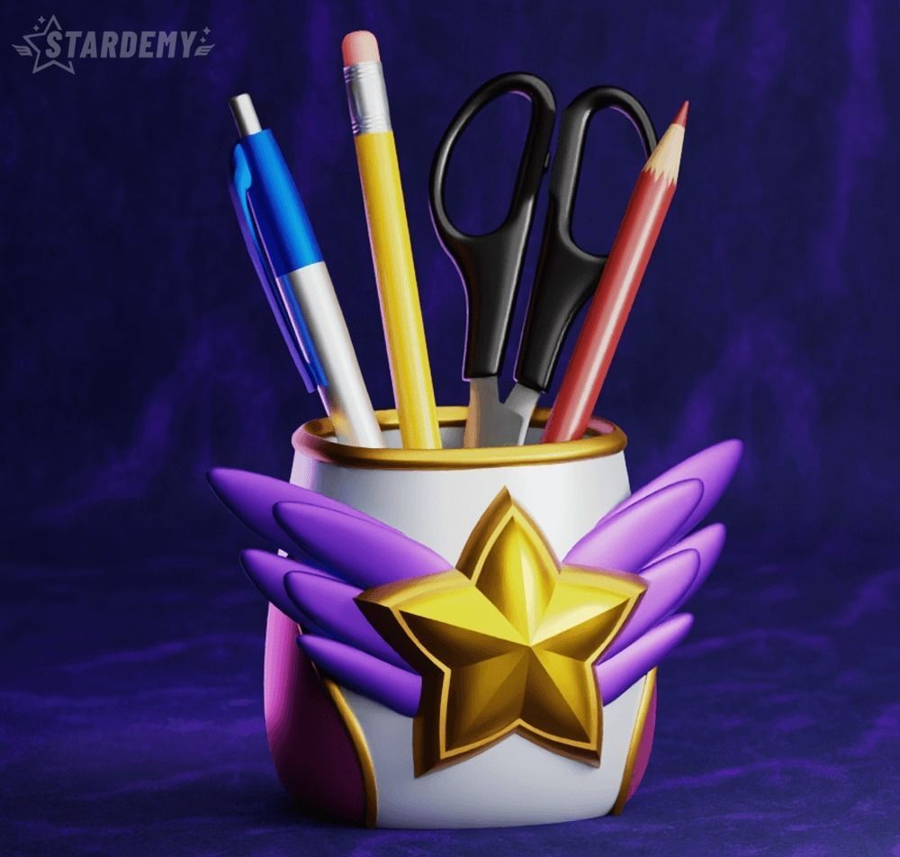 Star Guardian Pen Holder Planter League of Legends 3D print model_3