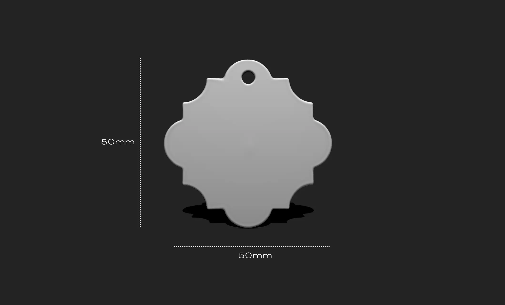 3D Shape Pendant - Plate - Plaque - Decor - Jewelry 05 3D print model_0
