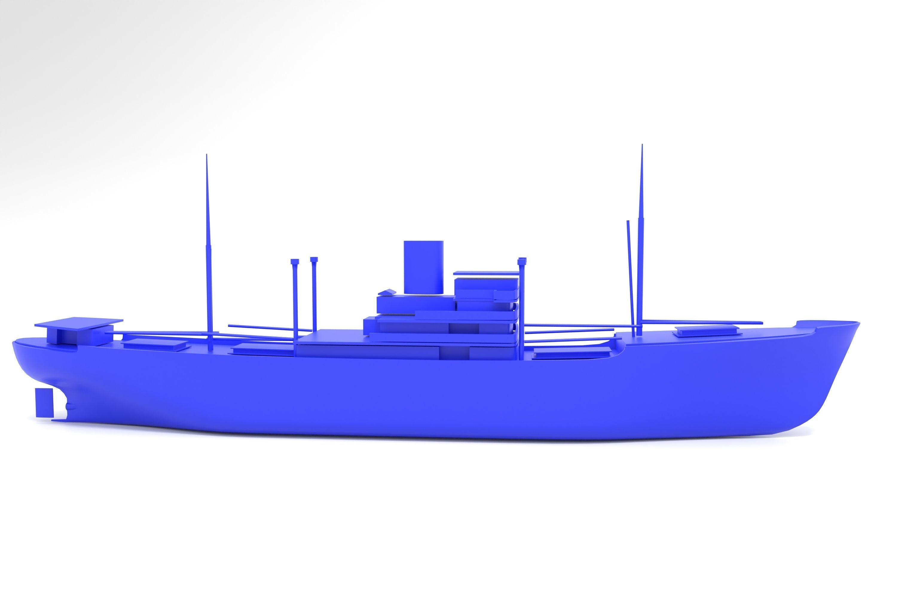 MS Mickiewicz ex Gladys Dan - motor cargo ship 3D print model_2