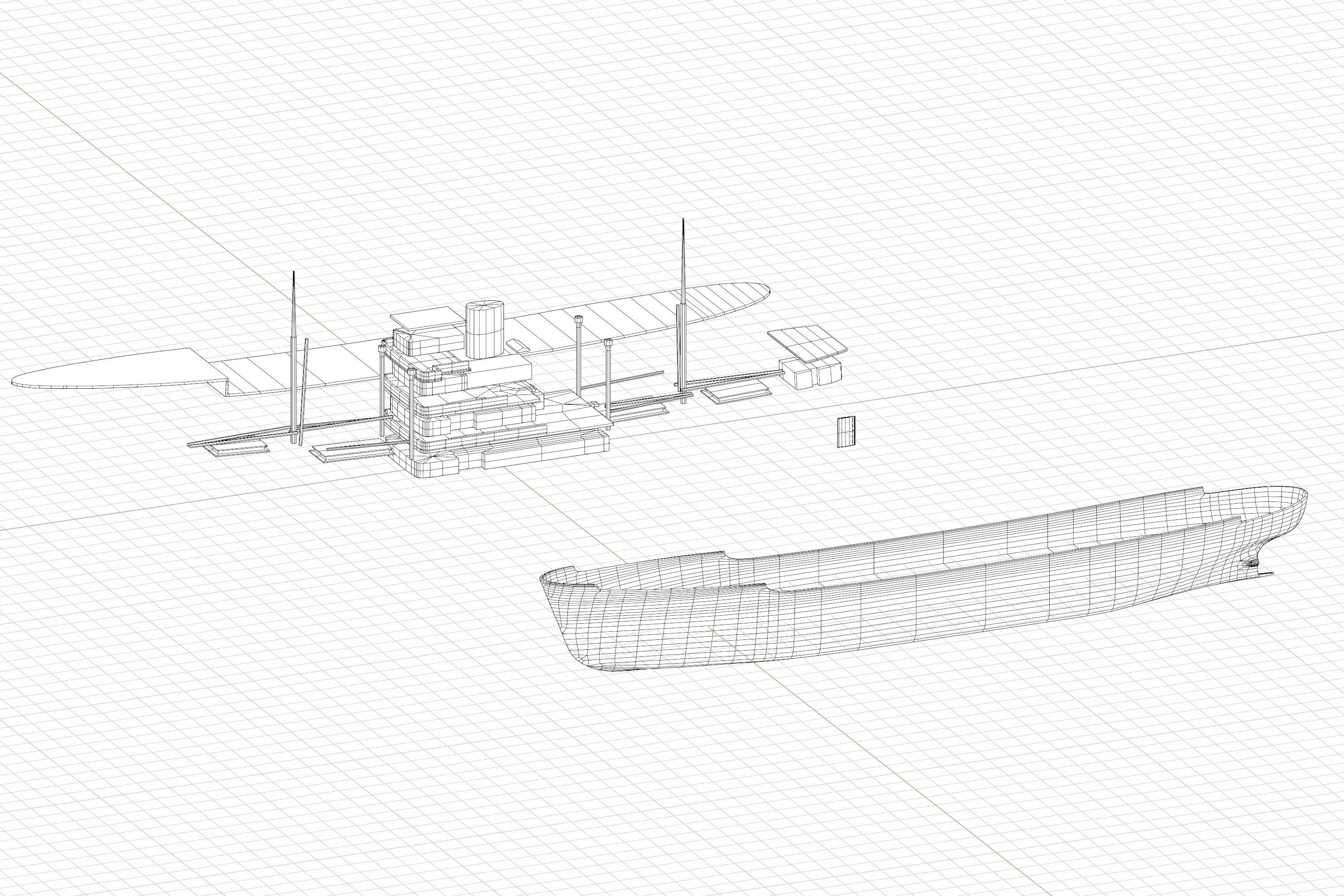 MS Mickiewicz ex Gladys Dan - motor cargo ship 3D print model_8