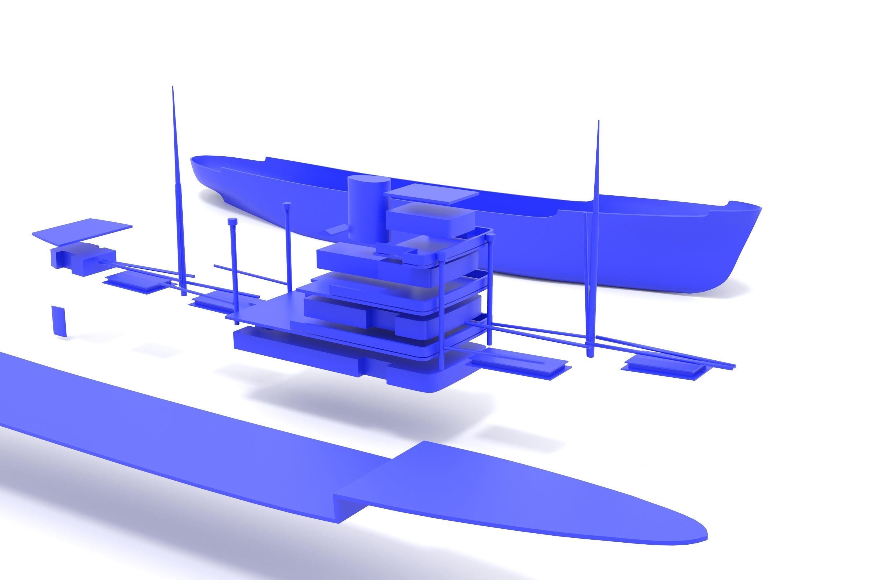 MS Mickiewicz ex Gladys Dan - motor cargo ship 3D print model_3