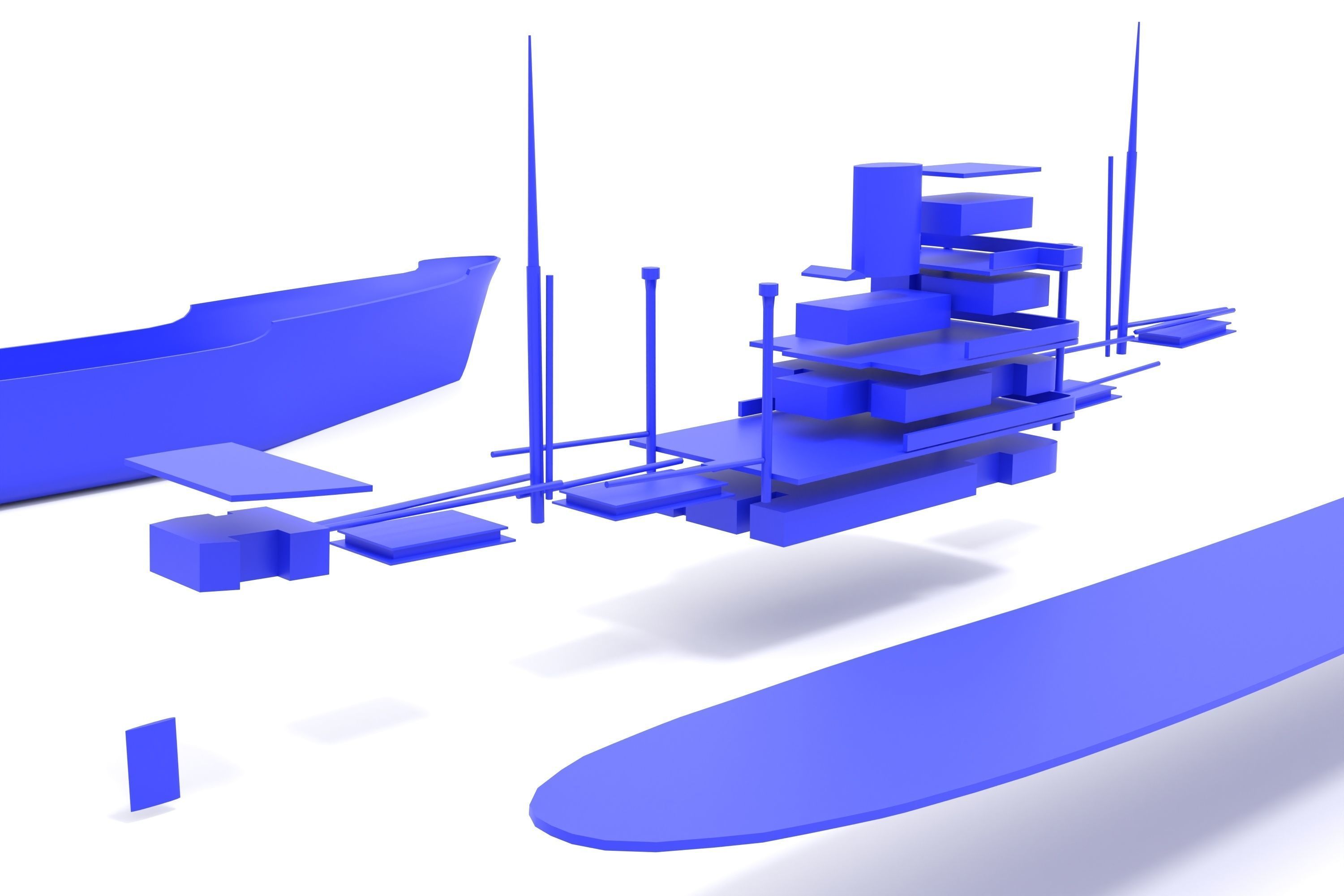 MS Mickiewicz ex Gladys Dan - motor cargo ship 3D print model_4