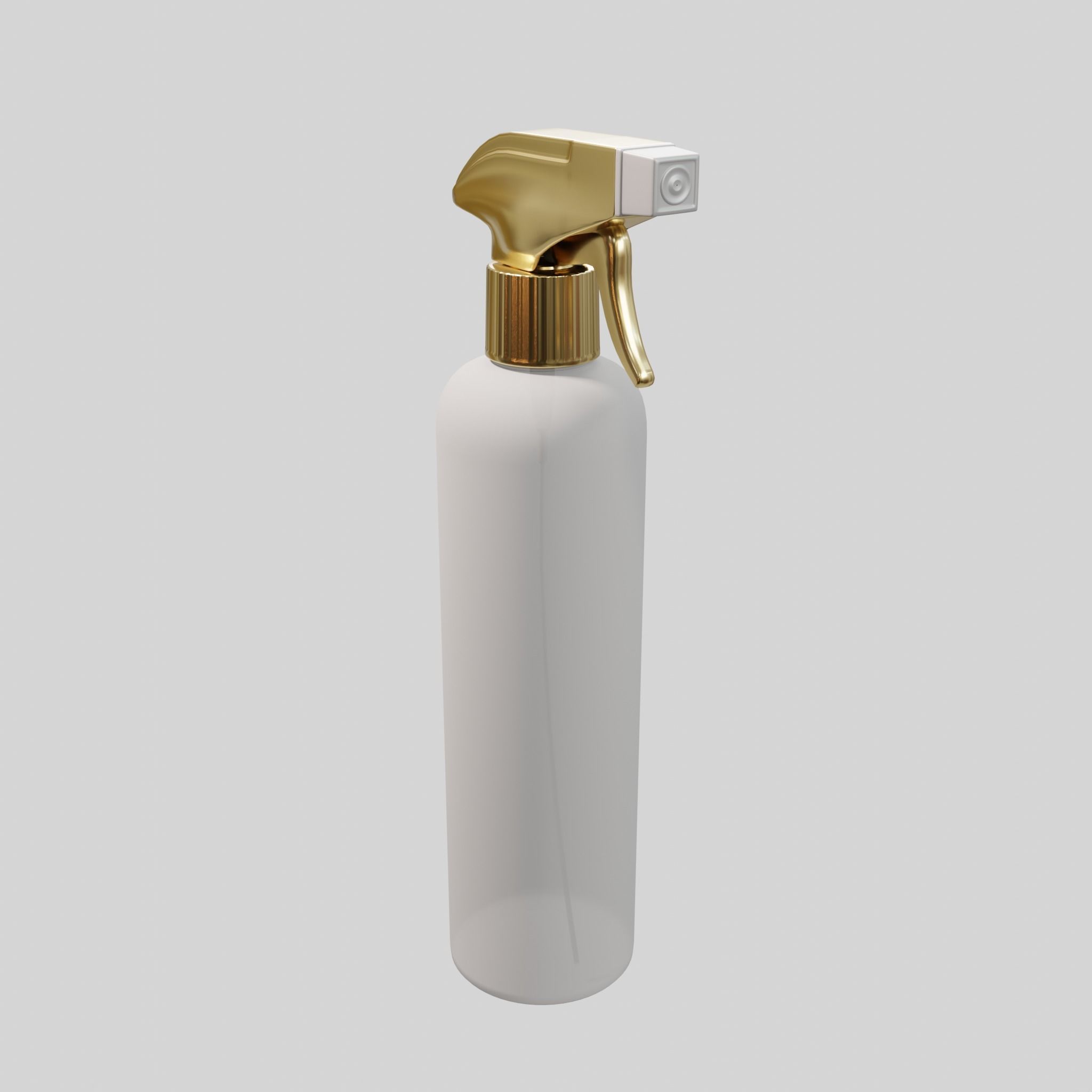 Water spray white Low-poly 3D model_3