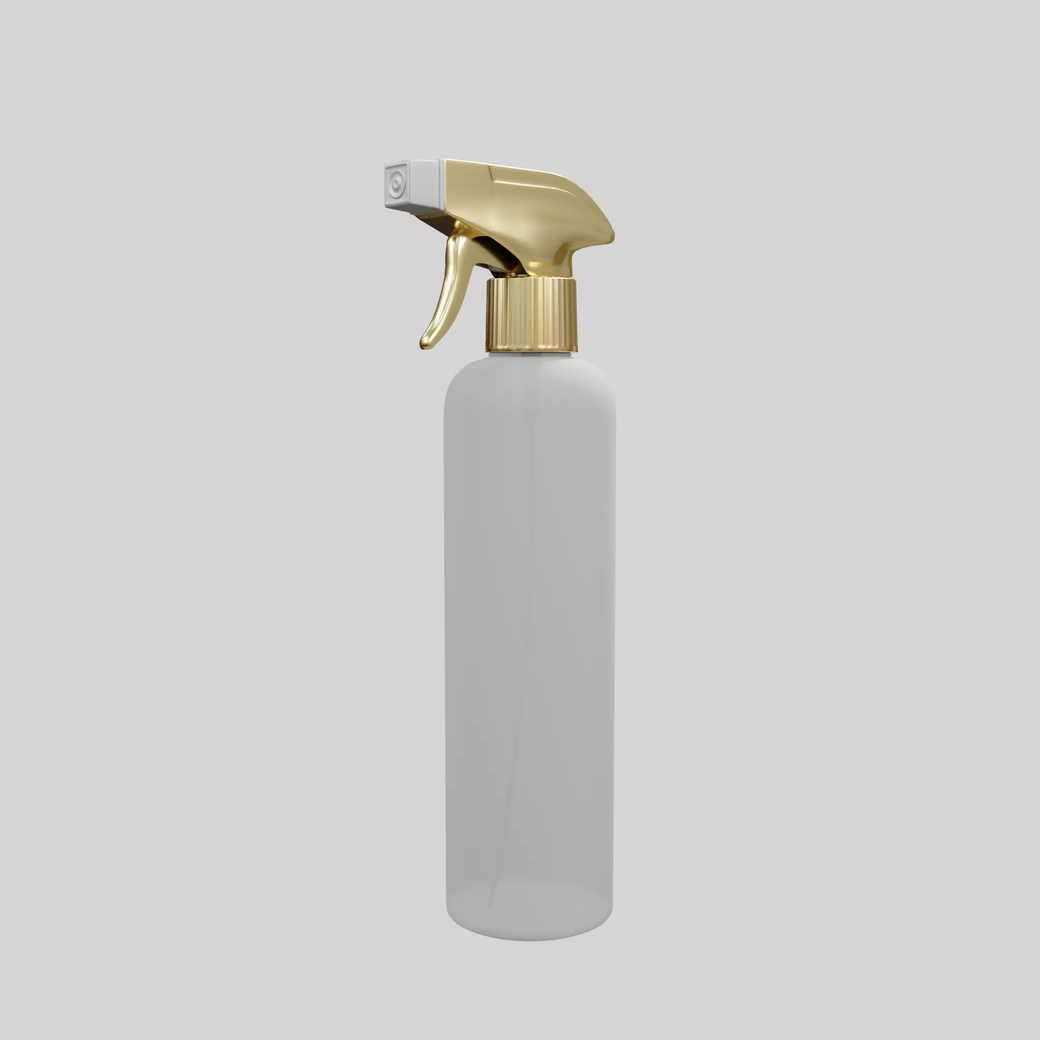 Water spray white Low-poly 3D model_0