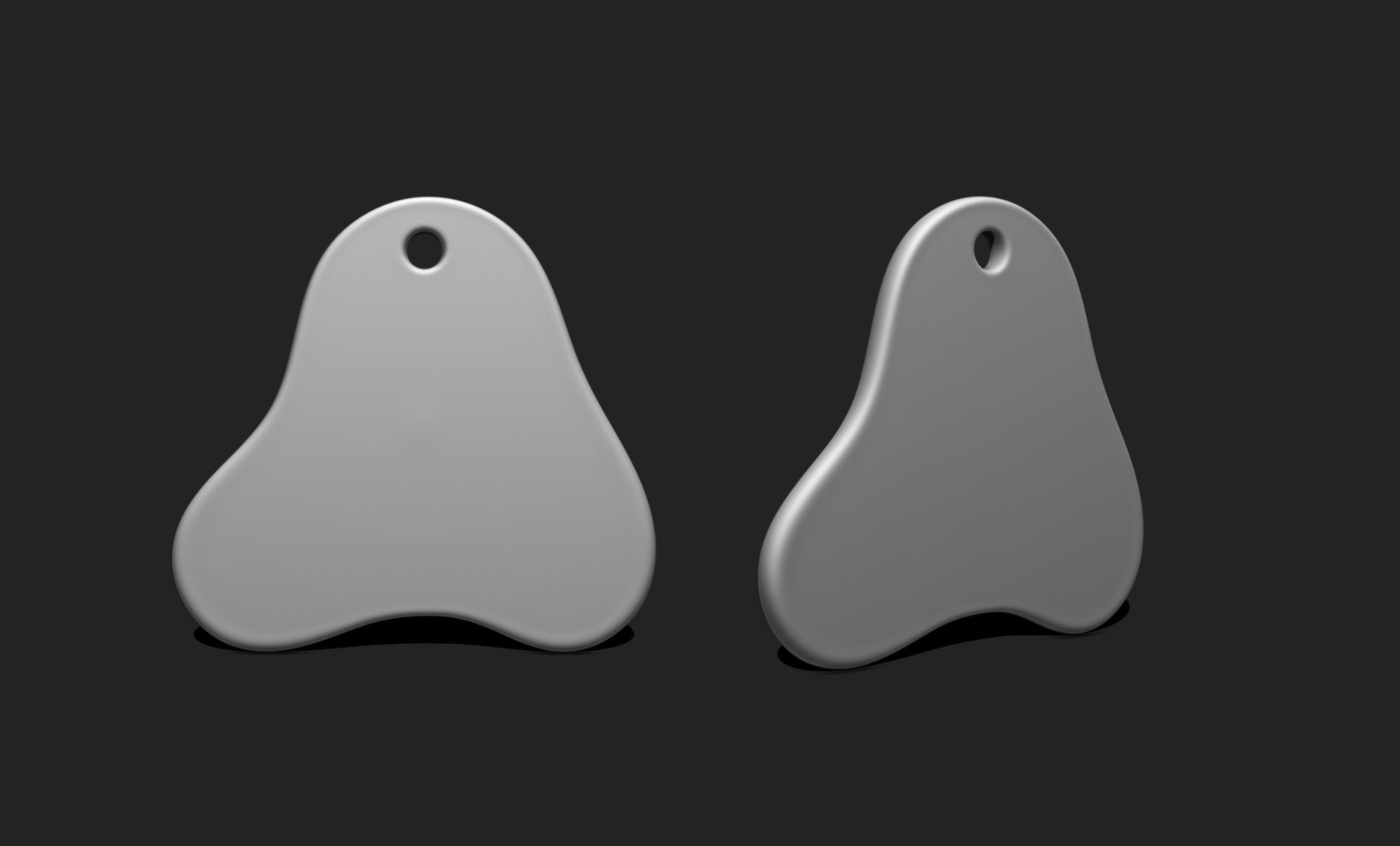 3D Shape Pendant - Plate - Plaque - Decor - Jewelry 07 3D print model_1