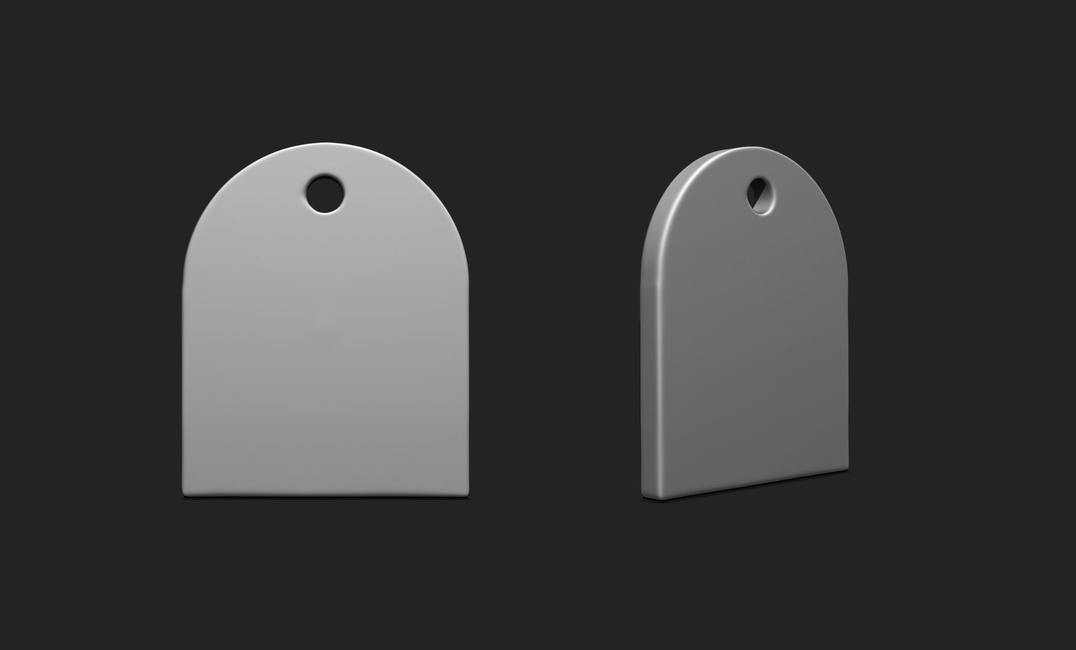 3D Shape Pendant - Plate - Plaque - Decor - Jewelry 08 3D print model_1