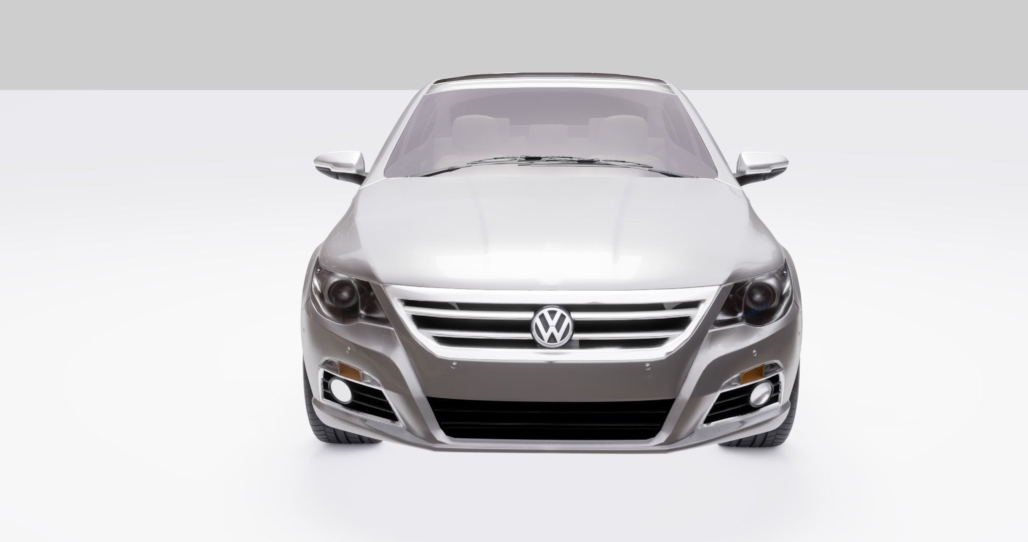 Volkswagen Passat Low-poly 3D model_9