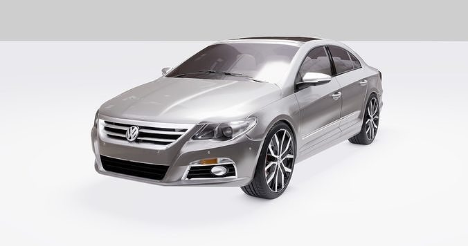 Volkswagen Passat Low-poly 3D model