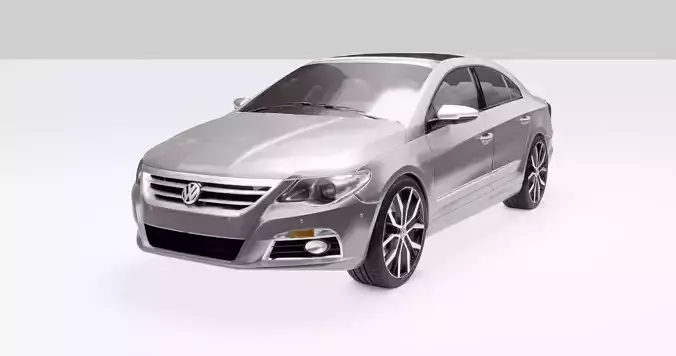Volkswagen Passat Low-poly 3D model