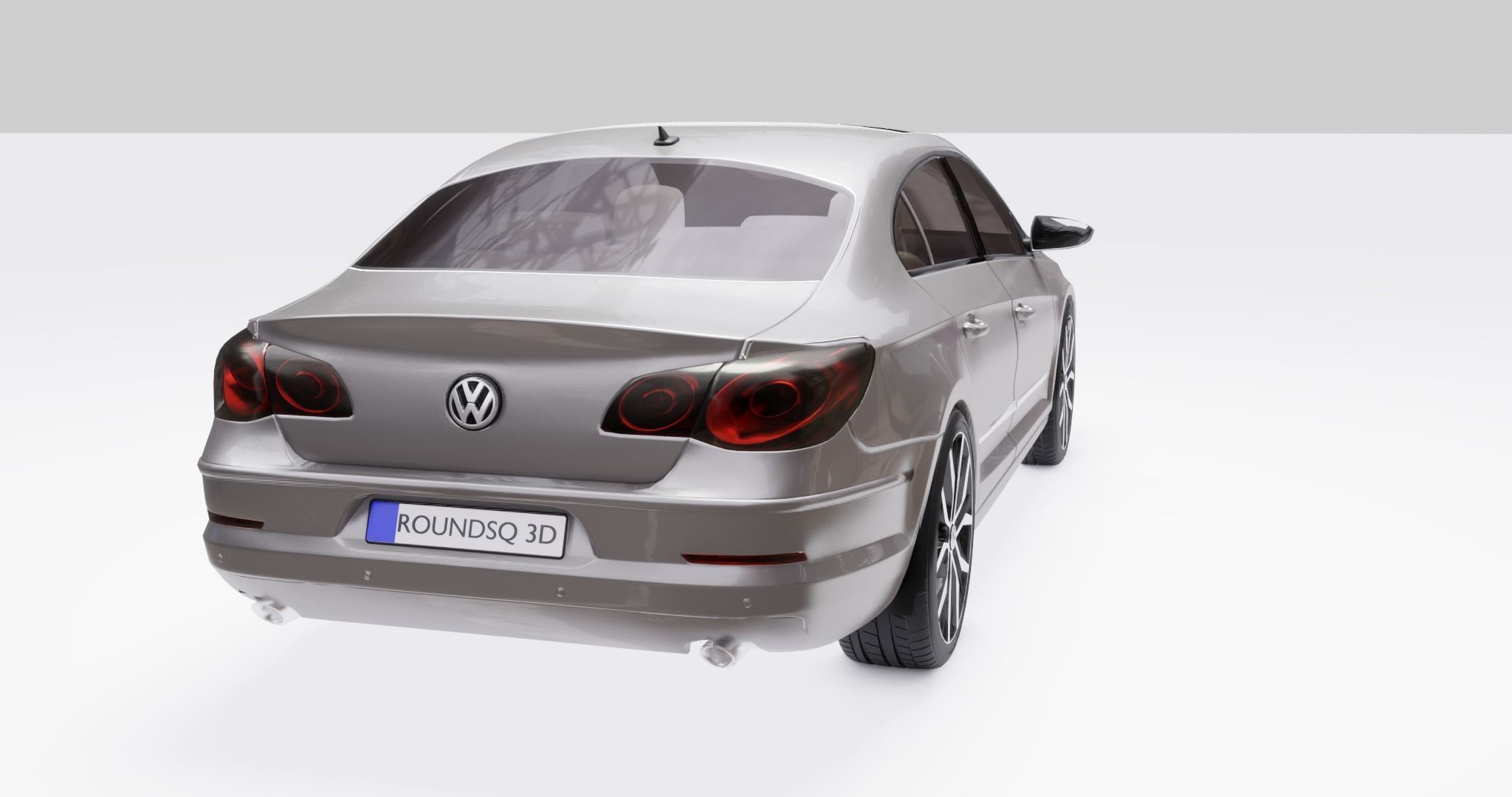 Volkswagen Passat Low-poly 3D model_14