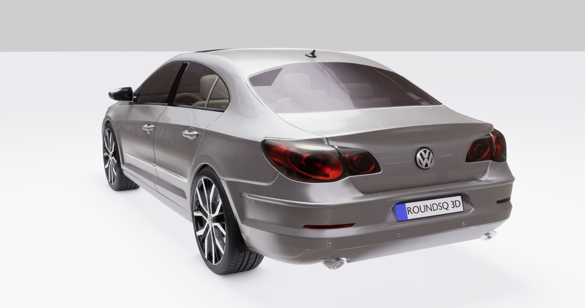Volkswagen Passat Low-poly 3D model_11