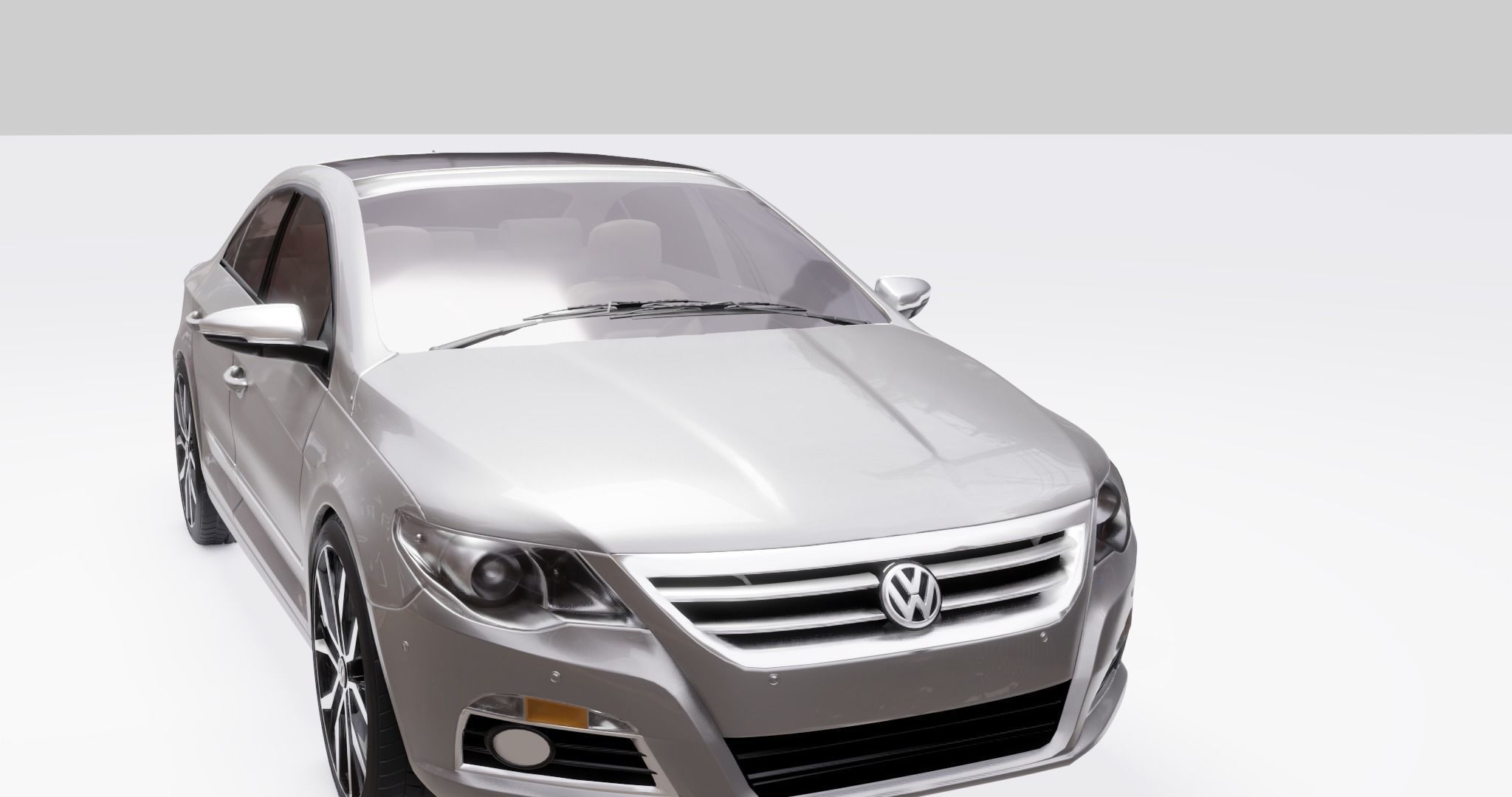 Volkswagen Passat Low-poly 3D model_22