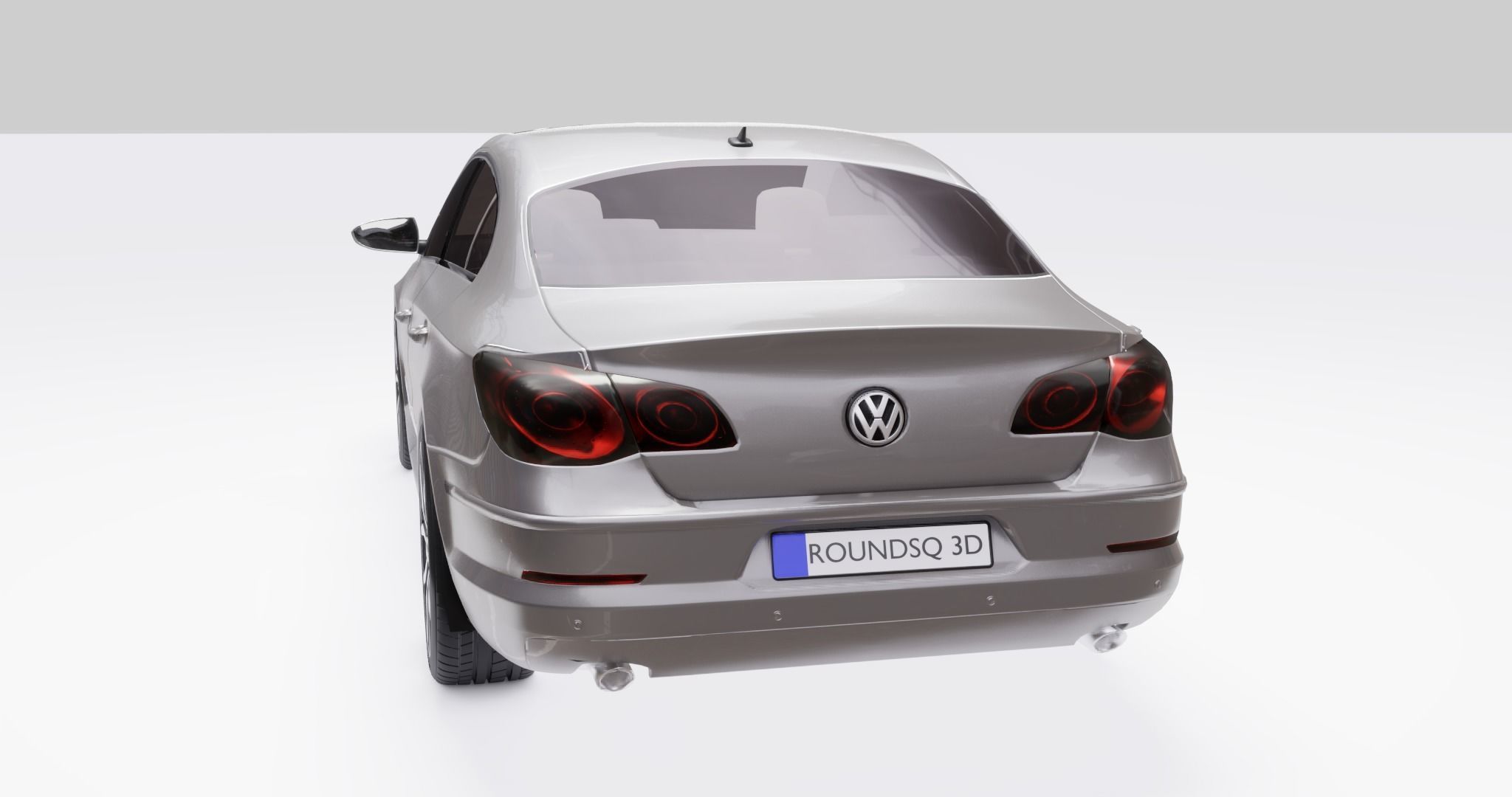 Volkswagen Passat Low-poly 3D model_12