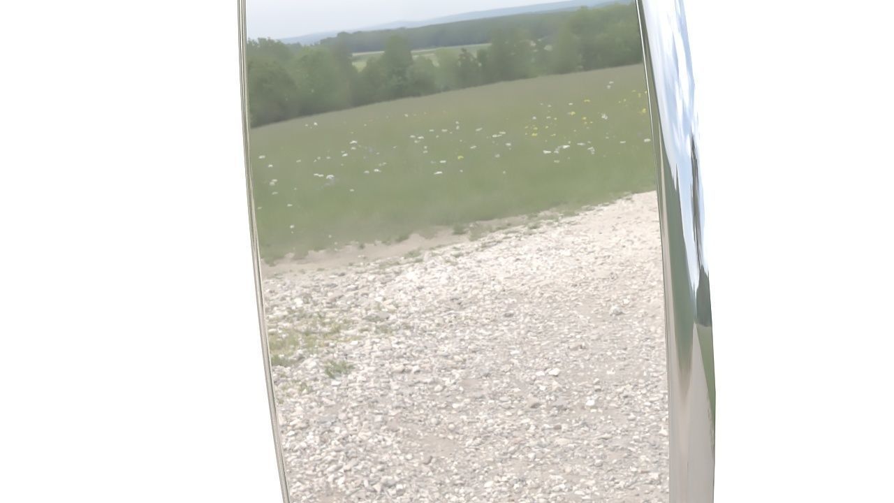 Mirror metal 3D model_4