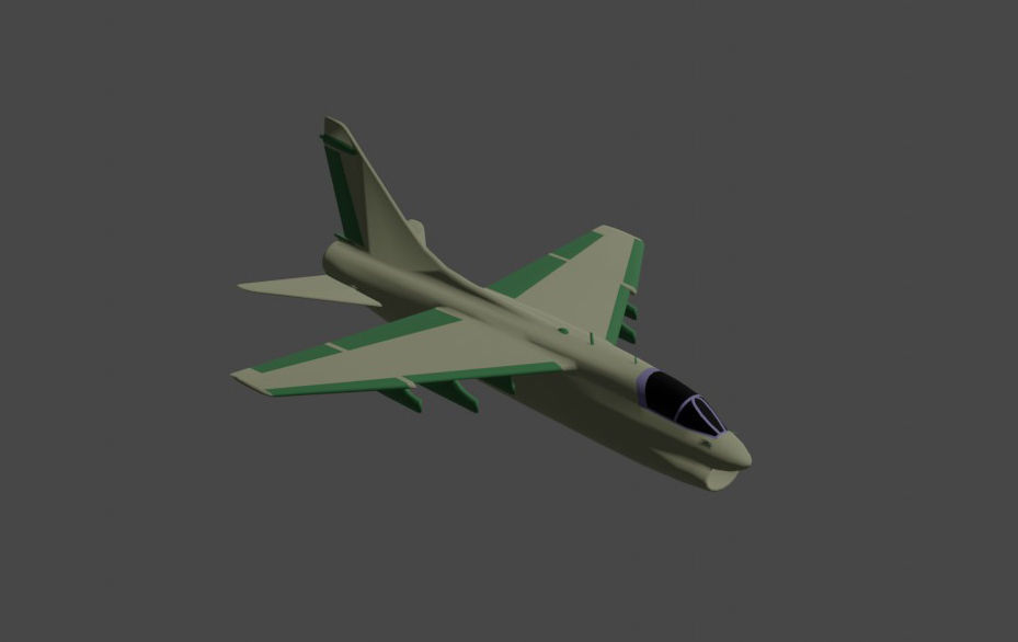 Corsair 2 aircraft 3D print model_6