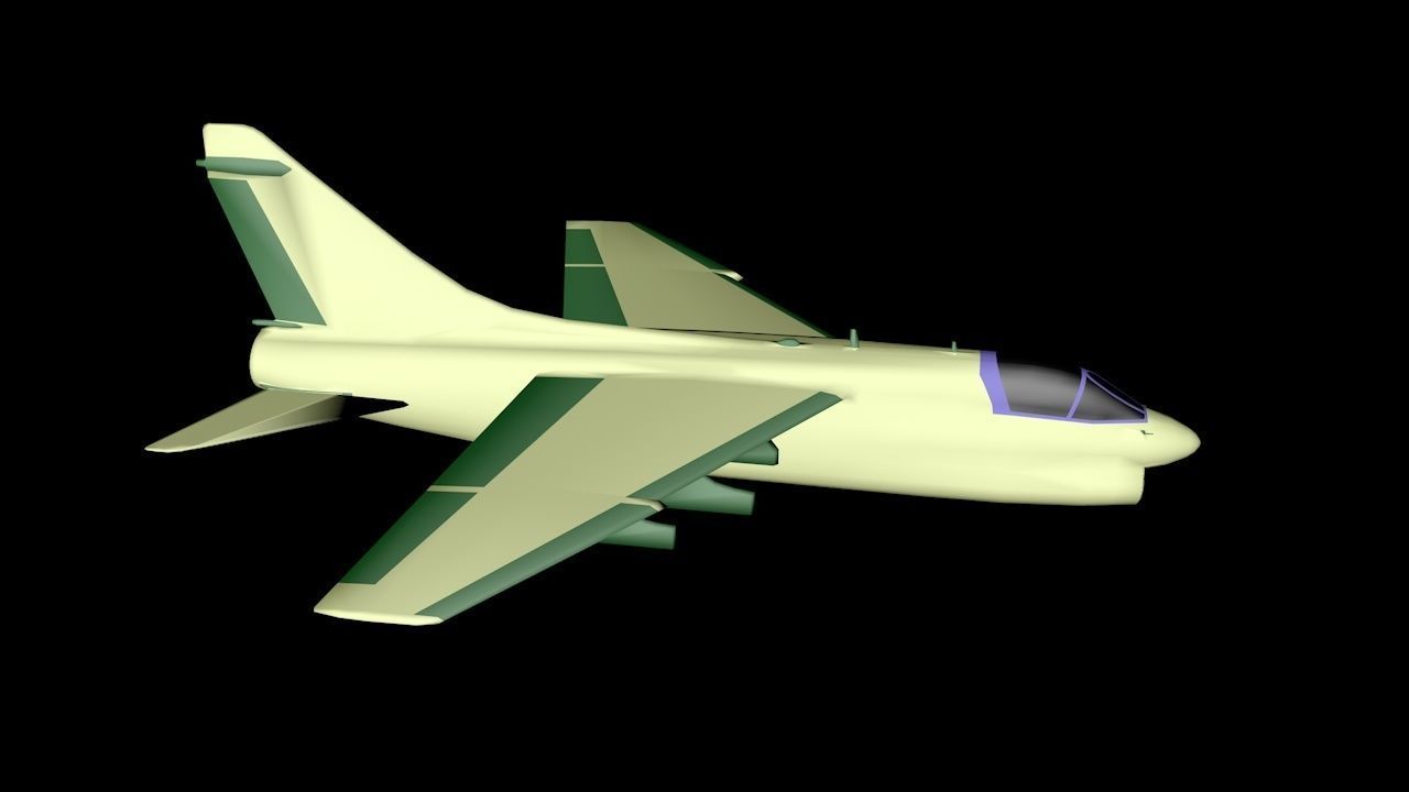 Corsair 2 aircraft 3D print model_5