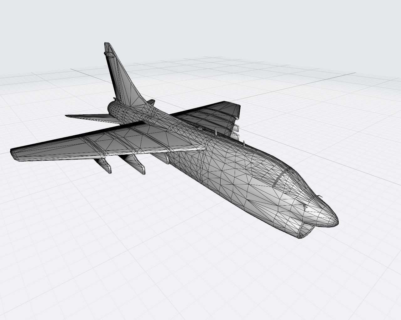 Corsair 2 aircraft 3D print model_8