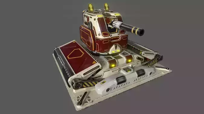 Imperial Medium Cannon 3D model