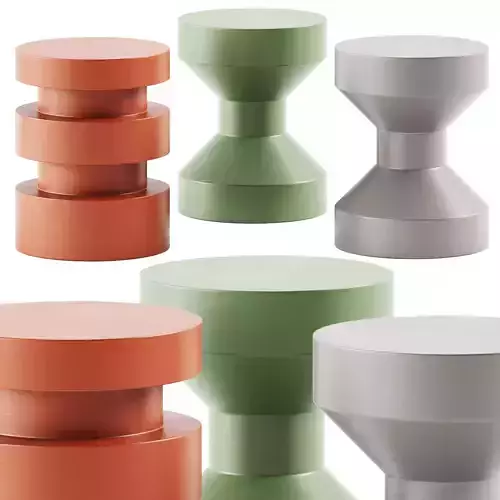 Hourglass stool and side table Gitani by Bodema