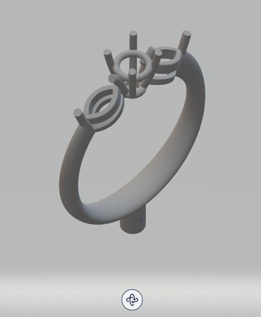 YD101 ring 3D print model_3