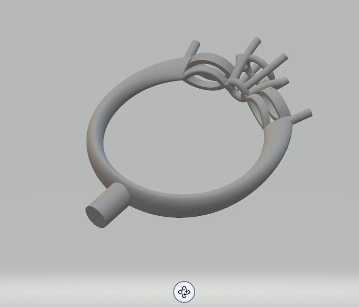 YD101 ring 3D print model_1