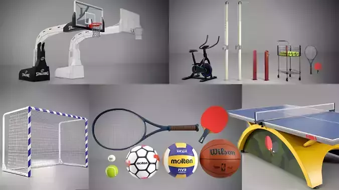 6 Sport Assets Props Package