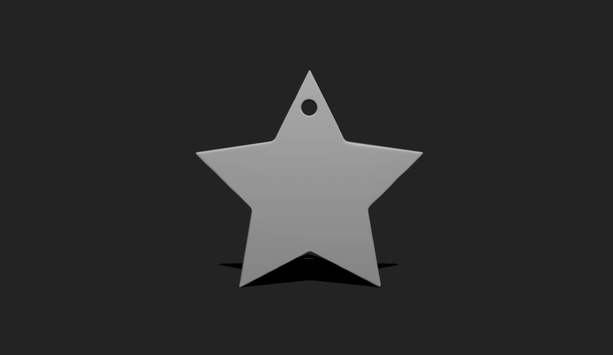 3D Star Shape Pendant - Plate - Plaque - Decor - Jewelry 10 3D print model_2