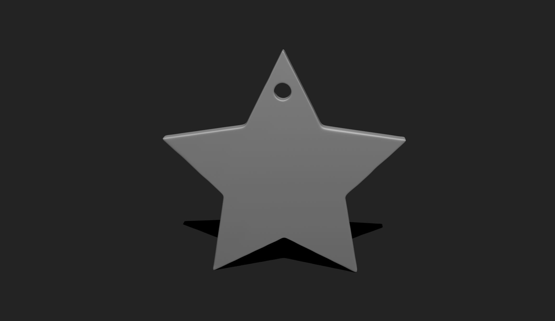 3D Star Shape Pendant - Plate - Plaque - Decor - Jewelry 10 3D print model_6