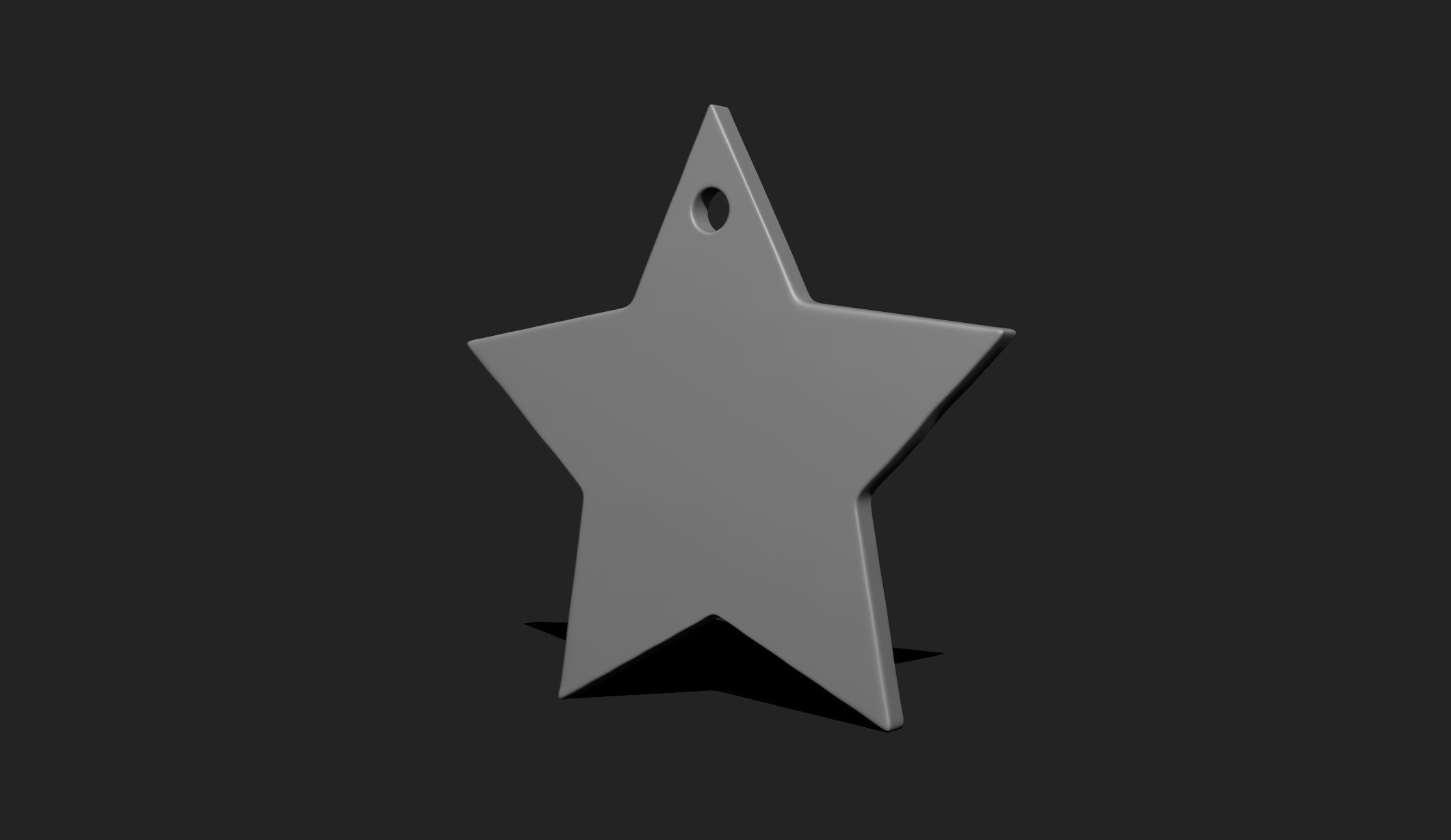 3D Star Shape Pendant - Plate - Plaque - Decor - Jewelry 10 3D print model_5