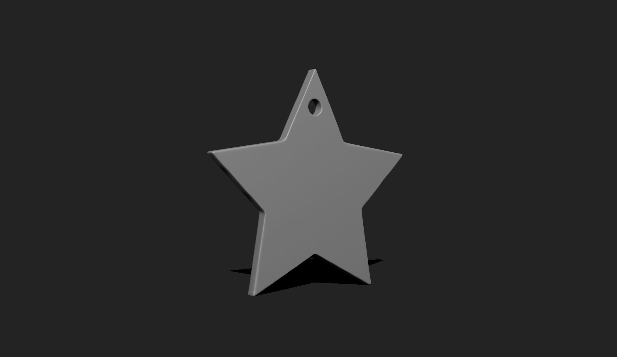 3D Star Shape Pendant - Plate - Plaque - Decor - Jewelry 10 3D print model_3