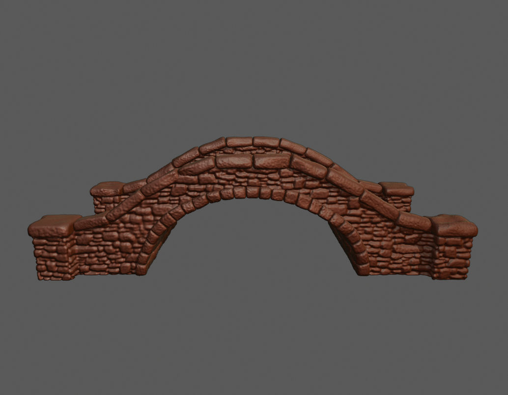 Stone Bridge 3D Print 3D print model_1