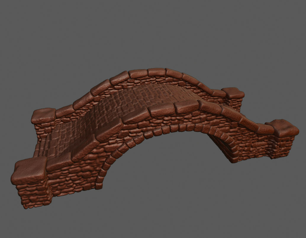 Stone Bridge 3D Print 3D print model_3