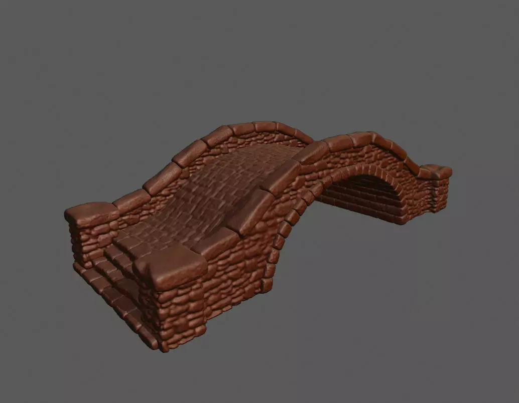Stone Bridge 3D Print 3D print model_0