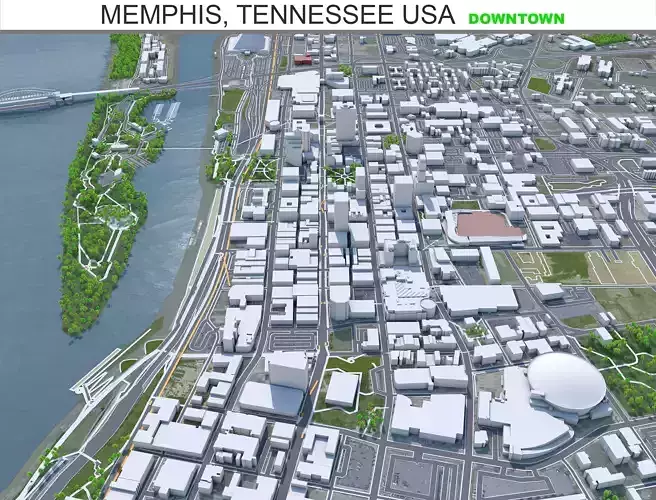 Memphis Downtown Tennessee USA