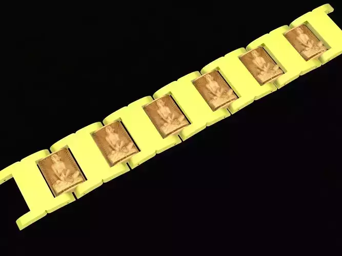 24k zodiac monkey men bracelets 4111