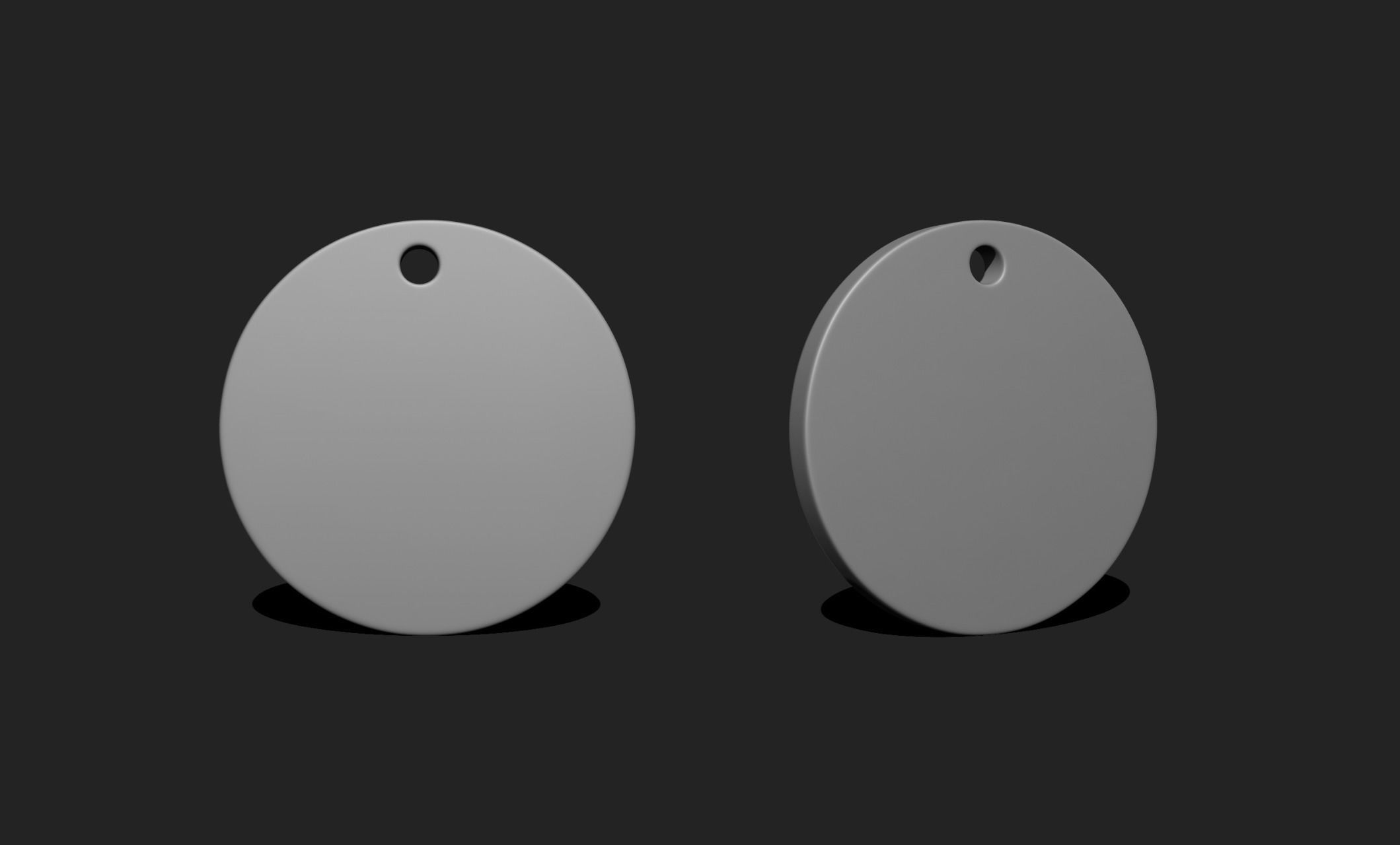 3D Shape Pendant - Plate - Plaque - Medal - Jewelry 11 3D print model_1