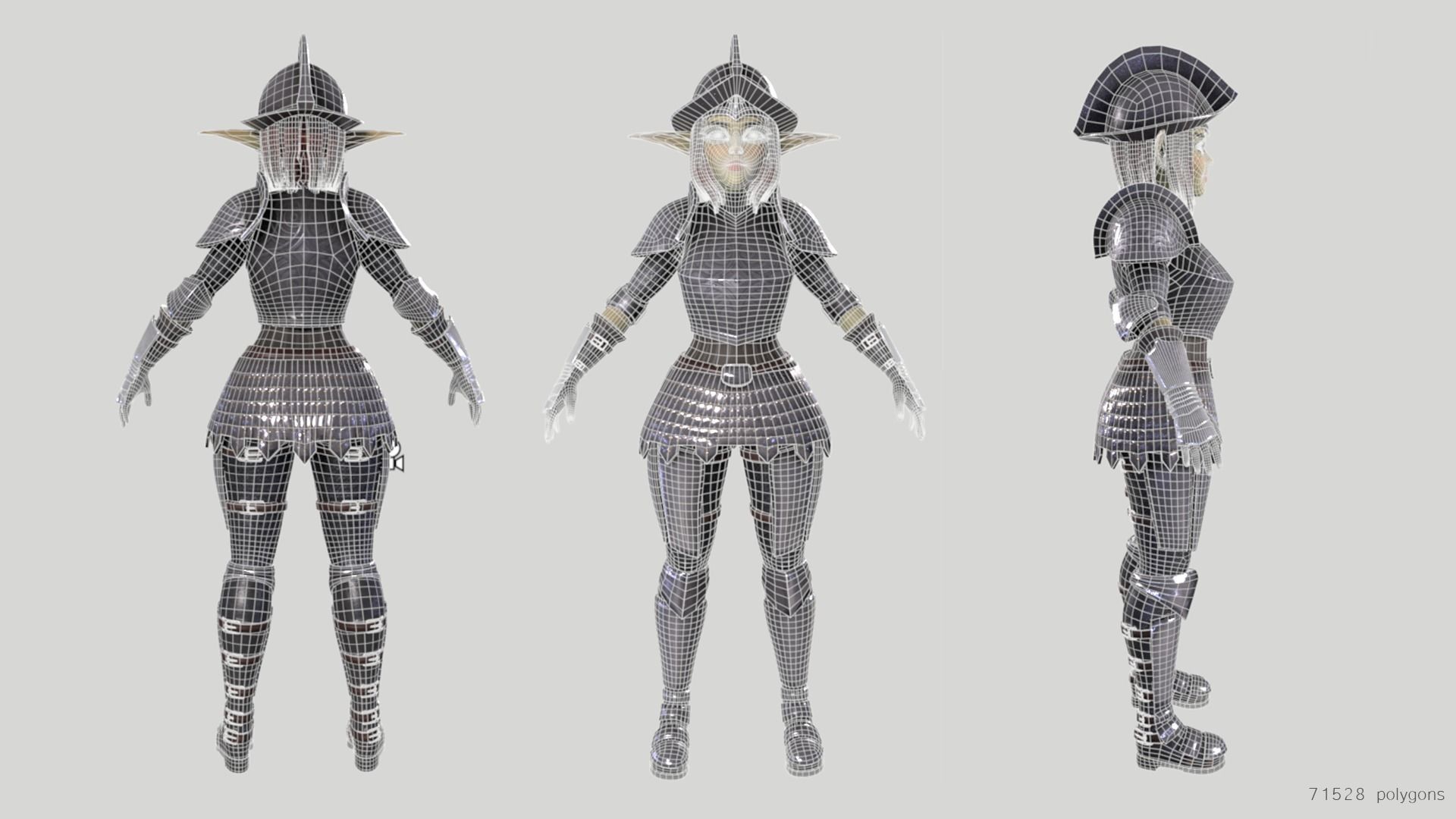 Goblin Knight Low-poly 3D model_9