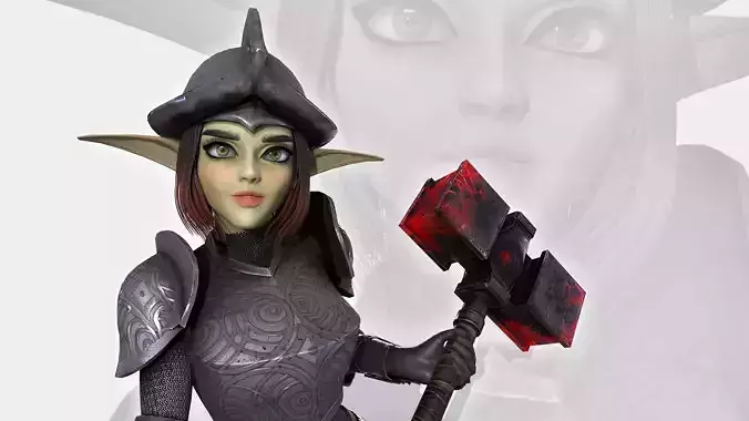 Goblin Knight Low-poly 3D model Goblin Knight Low-poly 3D model