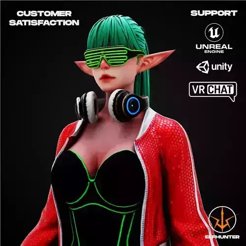 EXCLUSIVE ELF HUNTER EDITION RIGGED CHARACTER ELF FESTIVAL