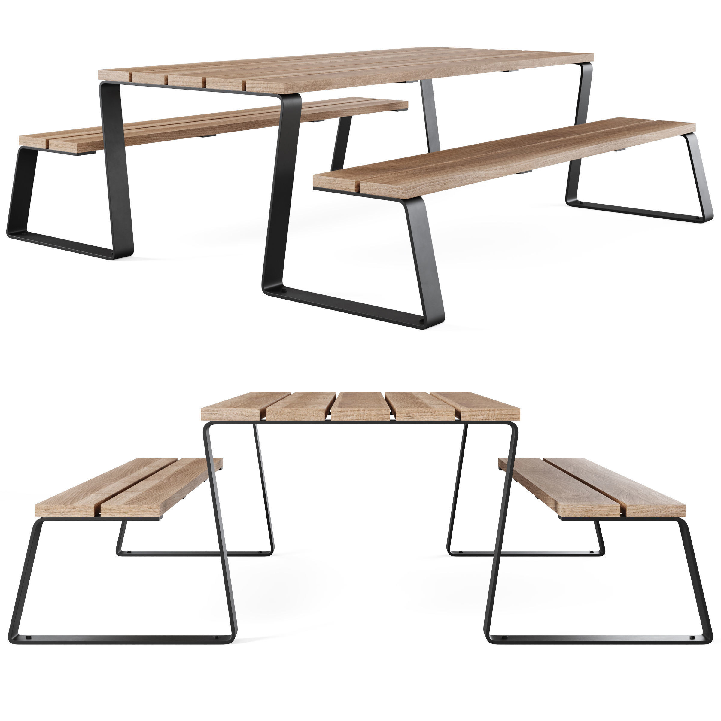 MIO Benches by Furns 3D model_2