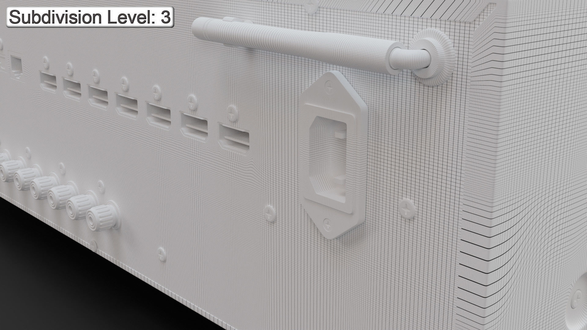 Denon AVR-S660H AV Receiver  Amplifier 3D model_38