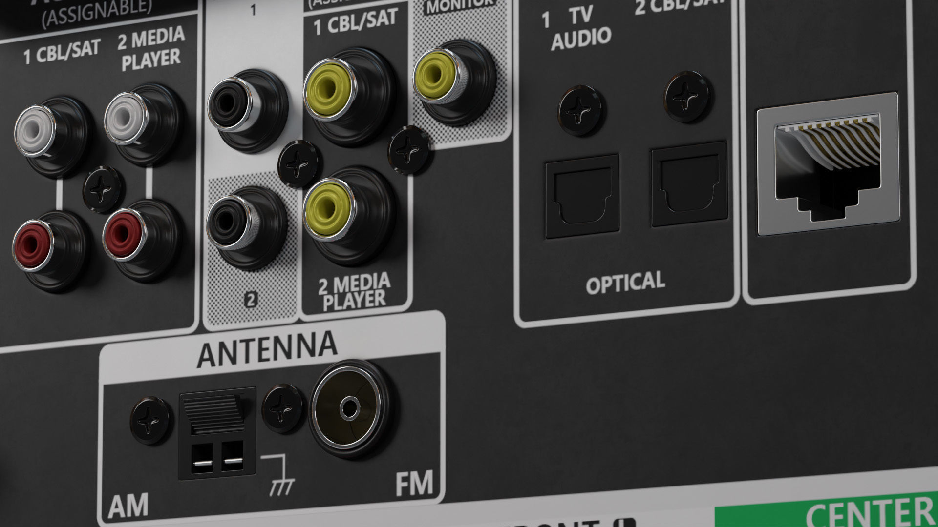 Denon AVR-S660H AV Receiver  Amplifier 3D model_10