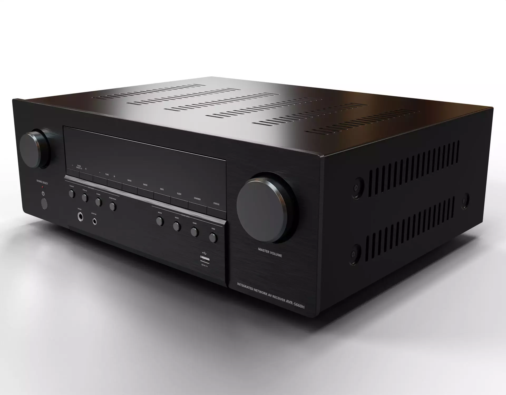Denon AVR-S660H AV Receiver  Amplifier 3D model_0