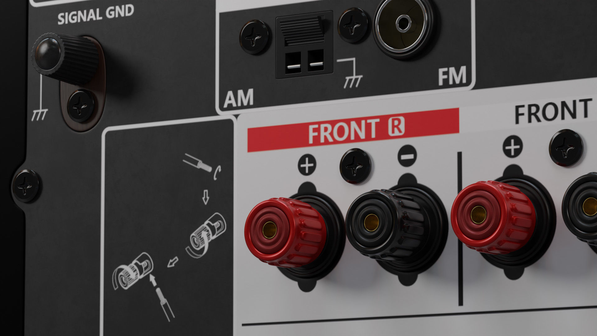 Denon AVR-S660H AV Receiver  Amplifier 3D model_11