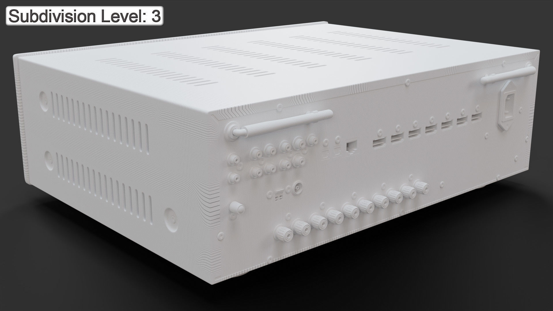Denon AVR-S660H AV Receiver  Amplifier 3D model_36