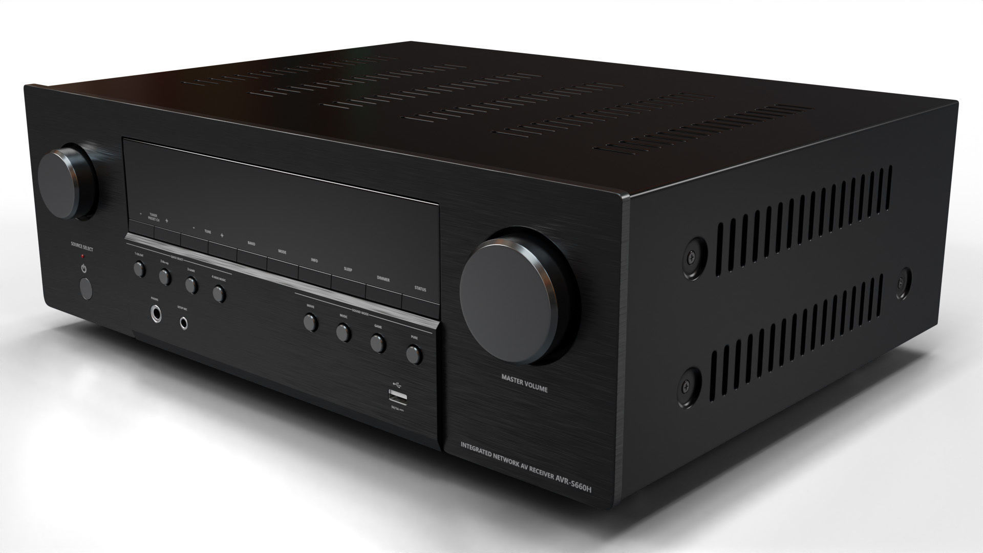 Denon AVR-S660H AV Receiver  Amplifier 3D model_1